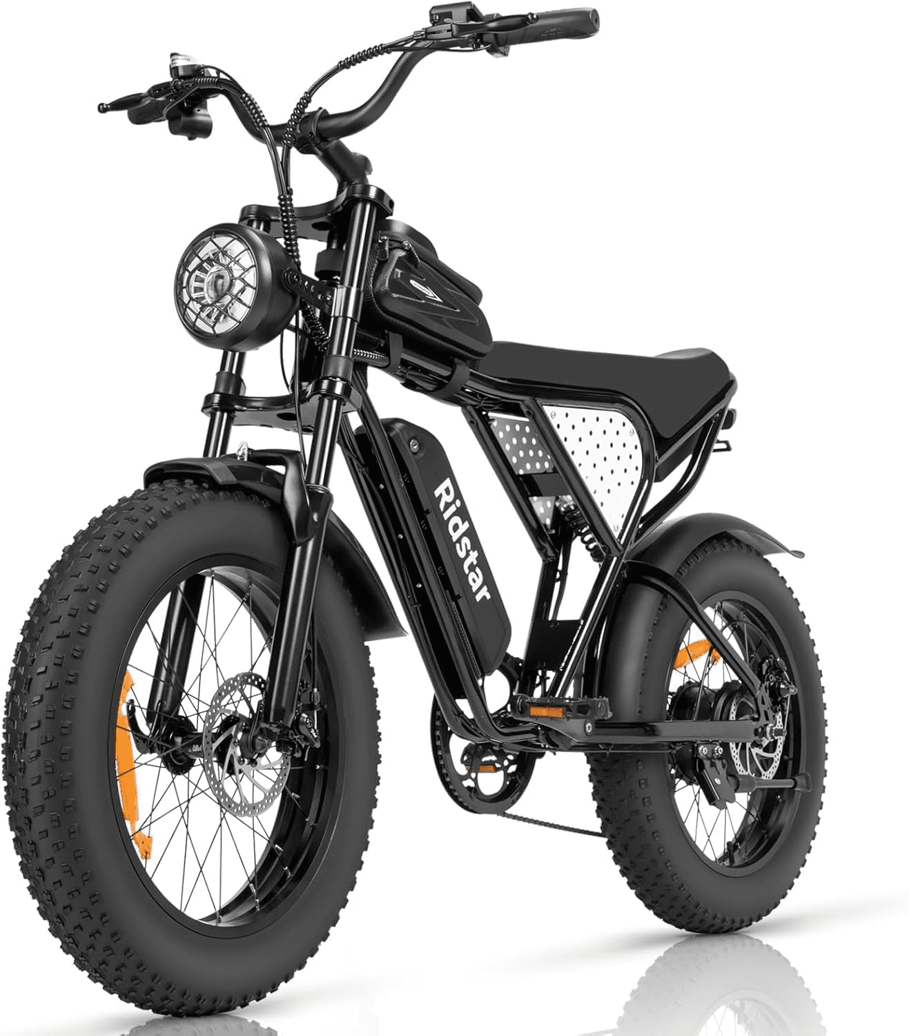 Electric Bike for Adults Q20, 2000/1500W, 37/30MPH,52V 40AH,48V/20AH E-Bike,30-180 Miles Electric Motorcycle, 20" Fat Tire Dirt Bike, UL2849 All Terrain for Mountains, Snow, Sand, Road
